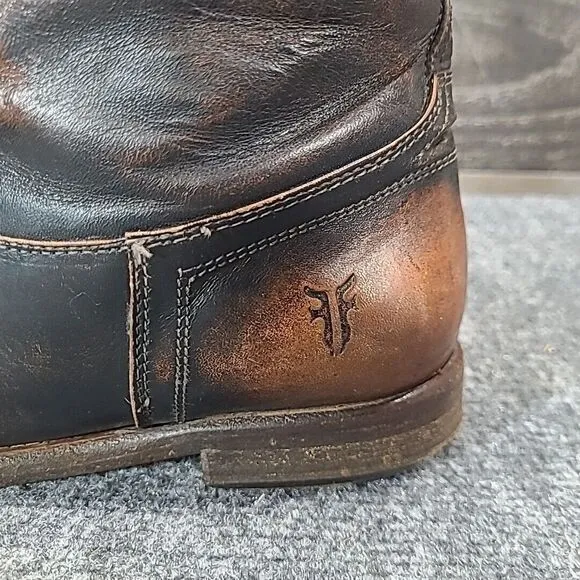 Frye Fey Dark Brown Equestrian Riding‎ Leather Knee High Boots 76125  Women 9.5B
