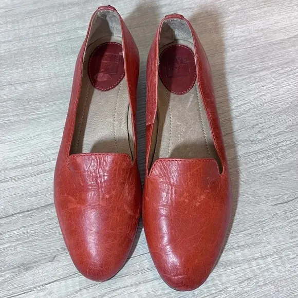 Frye Grace Venetian Leather Slip On Loafers Size 7.5
