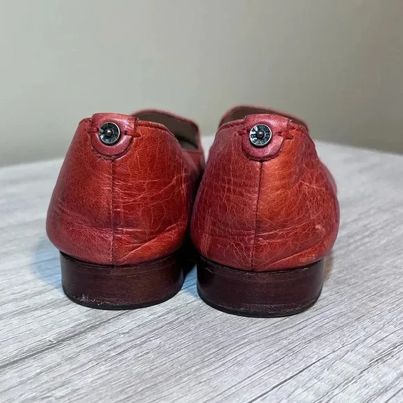 Frye Grace Venetian Leather Slip On Loafers Size 7.5
