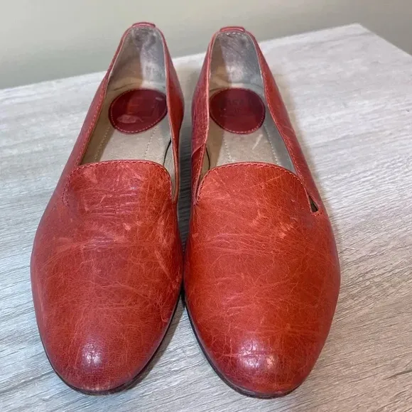 Frye Grace Venetian Leather Slip On Loafers Size 7.5