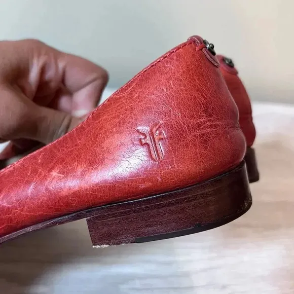 Frye Grace Venetian Leather Slip On Loafers Size 7.5