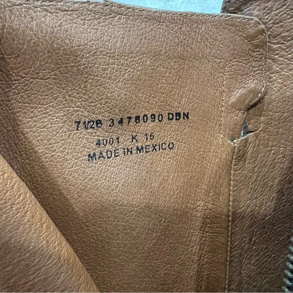 Frye Jordan Strap Tall Leather Riding Boots Brown Women’s Size 7.5 B Knee High