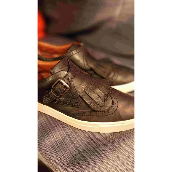Frye leather loafers slip on shoes