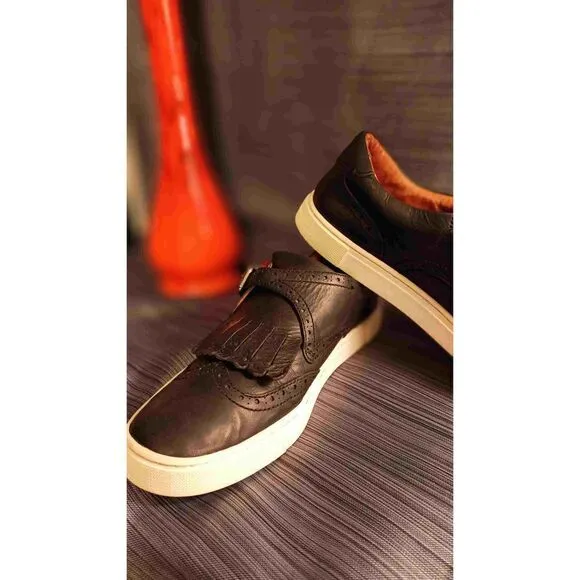 Frye leather loafers slip on shoes