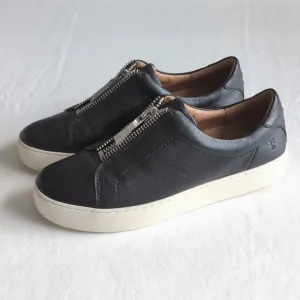FRYE Lena Zip Slip On Leather Low Sneakers Women's Size 8.5