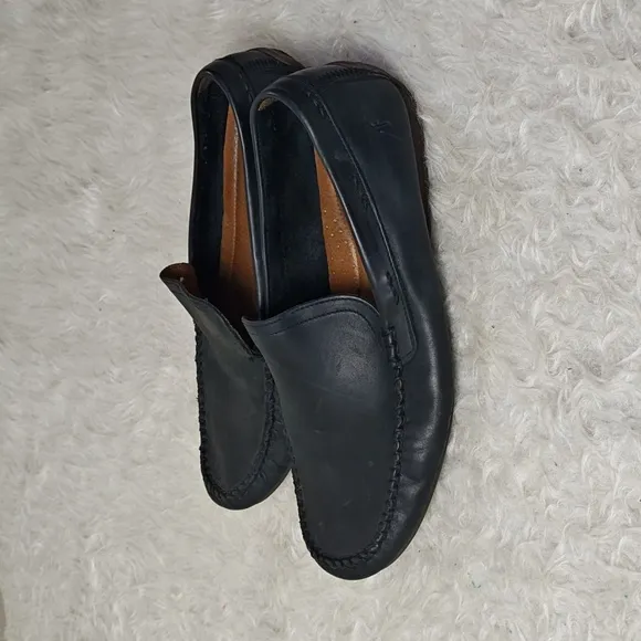 Frye Lewis Venetian Loafers - Leather, Black 10.5 Mens Workwear Slip-ons