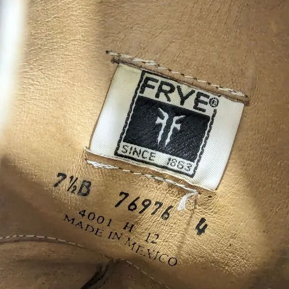 Frye Lindsay Plate Women's Size 7.5 Black Tall Knee Leather Riding Boots 76976