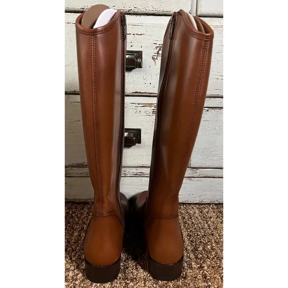 Frye Marissa Medallion Cognac Boots 6
