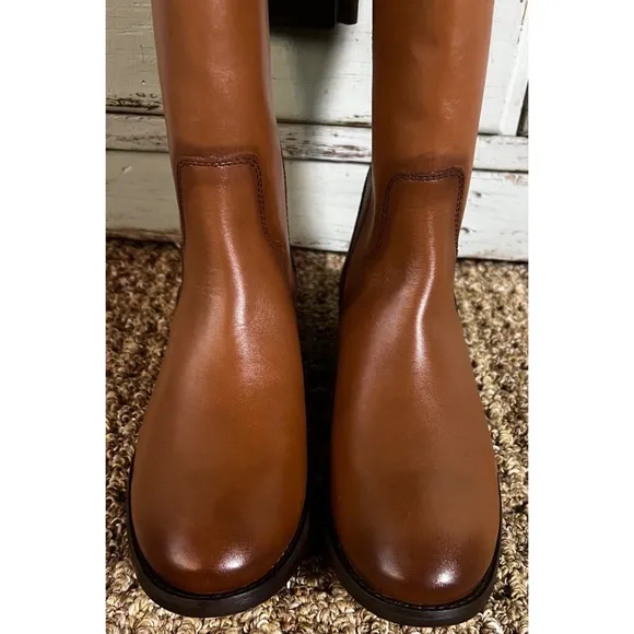 Frye Marissa Medallion Cognac Boots 6