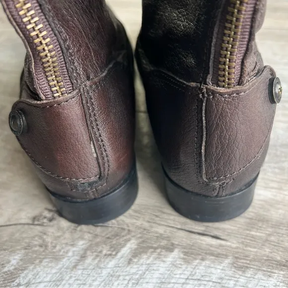 FRYE Melissa Brown Leather Knee High Riding Boots 76430