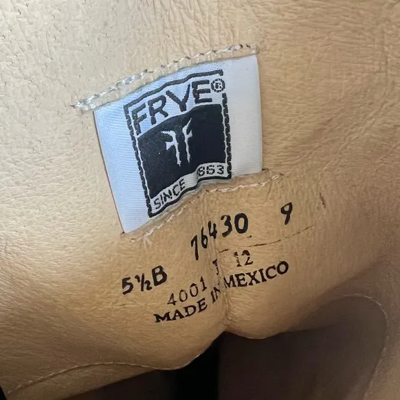 FRYE Melissa Brown Leather Knee High Riding Boots 76430