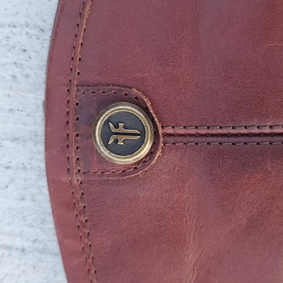 Frye Melissa Button 2 Riding Boots in Redwood Extended Calf Size 8 B