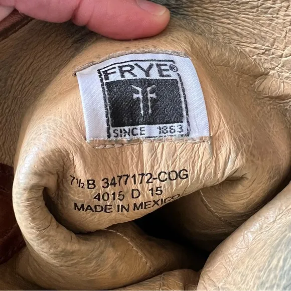 Frye Melissa Button 2 Riding Brown Boots