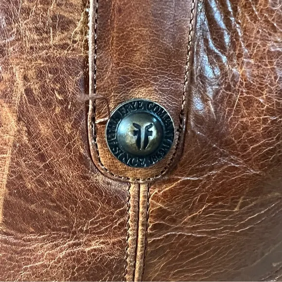 Frye Melissa Button 2 Riding Brown Boots