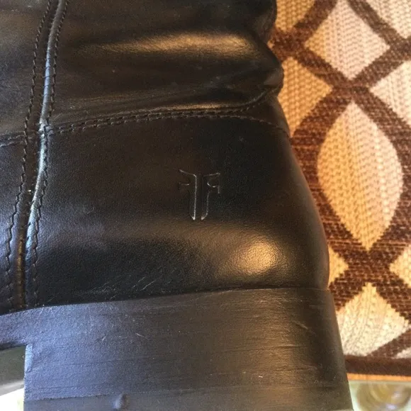 Frye Melissa Button Black Women’s Riding Boots Size 6
