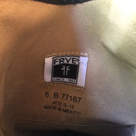 Frye Melissa Button Black Women’s Riding Boots Size 6