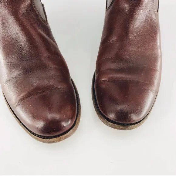 Frye Melissa Button Tall Leather Riding Boots Brown Size 7