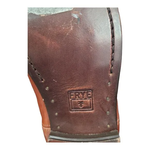 Frye Melissa Button Women's Brown Leather Riding Boots NWT