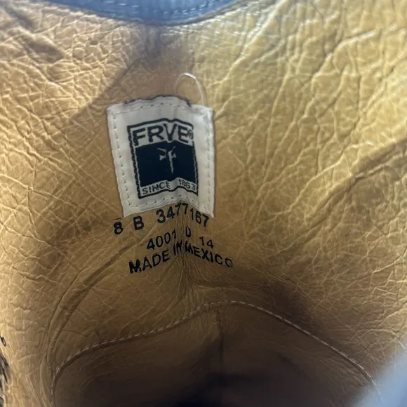Frye Melissa Knee high Black Leather Button Women’s Riding Boots