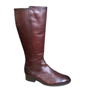 FRYE Melissa Stud Equestrian Tall  Riding Boots Boots Cognac Brown Leather