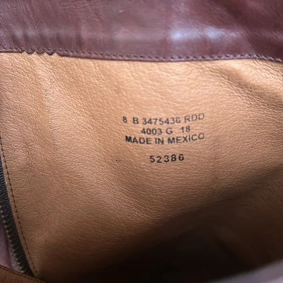 FRYE Melissa Stud Equestrian Tall  Riding Boots Boots Cognac Brown Leather