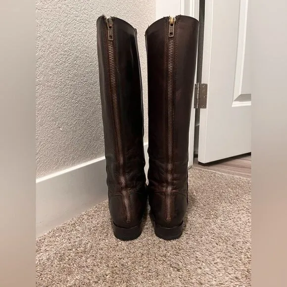 Frye Melissa Zip Up Leather Boot sz 8.5