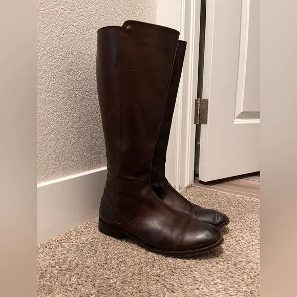 Frye Melissa Zip Up Leather Boot sz 8.5