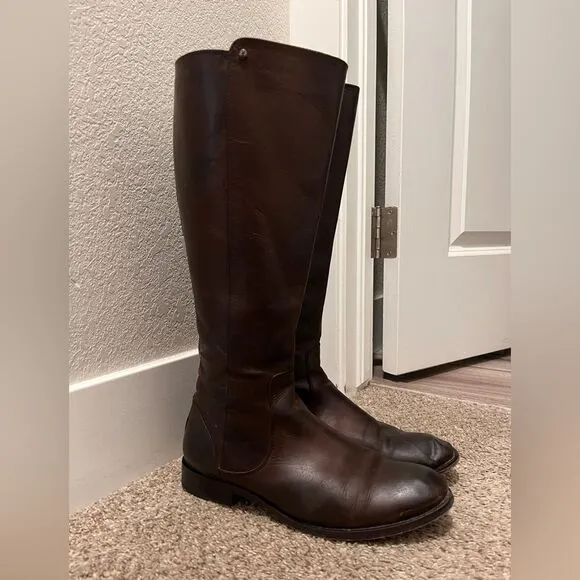Frye Melissa Zip Up Leather Boot sz 8.5