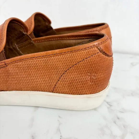 Frye Men’s Brett Perf Leather Slip On Loafers Sz 10.5