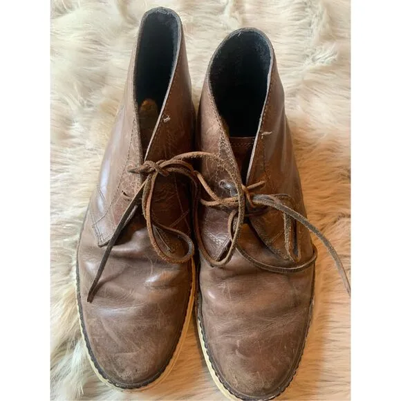 Frye Men’s Gates Chukka Shearling Boots Chocolate Size 8.5