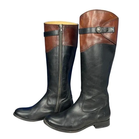 Frye Mollie Button Riding Boots Size 8.5