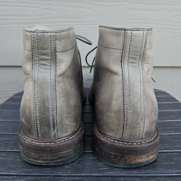 Frye Murray Chukka Boots Taupe Gray Green  Lace Up Short Boots Casual Men's 10