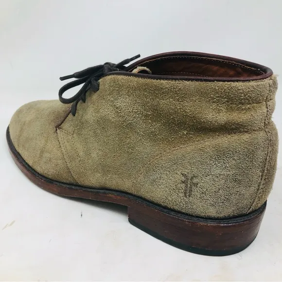 Frye Neutral Suede Desert Chukka Boots USA
