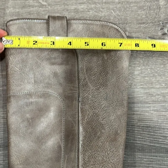 Frye Paige grey riding boots, size 7B
