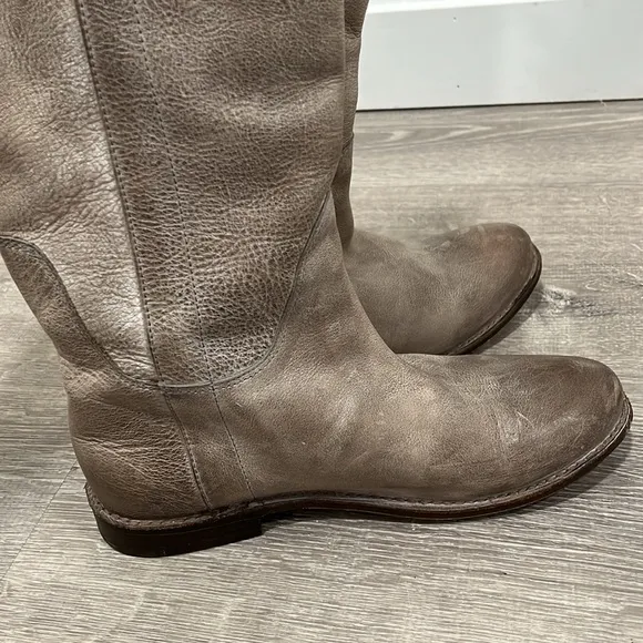 Frye Paige grey riding boots, size 7B