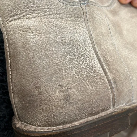 Frye Paige grey riding boots, size 7B
