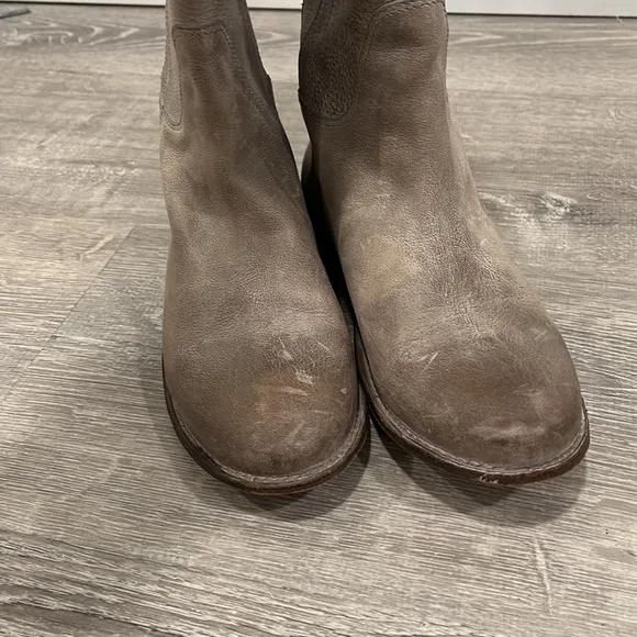 Frye Paige grey riding boots, size 7B
