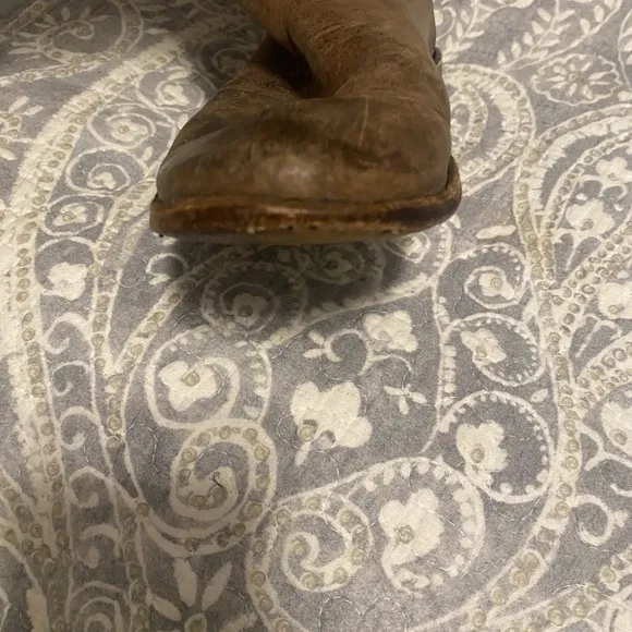 FRYE Paige Tall Riding Boots Burnished Gray 6.5