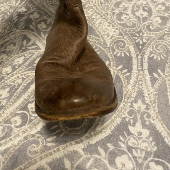 FRYE Paige Tall Riding Boots Burnished Gray 6.5