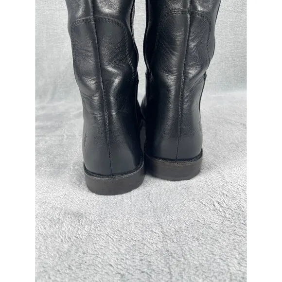 Frye Paige Tall Riding Boots Women's Size 9.5 B 16&quot; Premium Black Leather