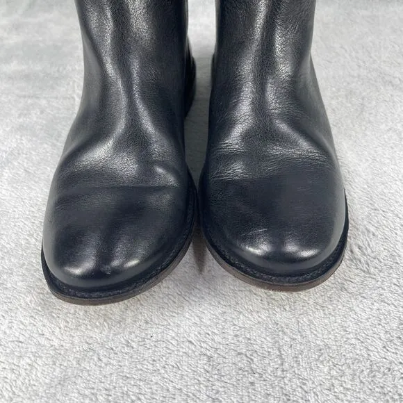 Frye Paige Tall Riding Boots Women's Size 9.5 B 16&quot; Premium Black Leather