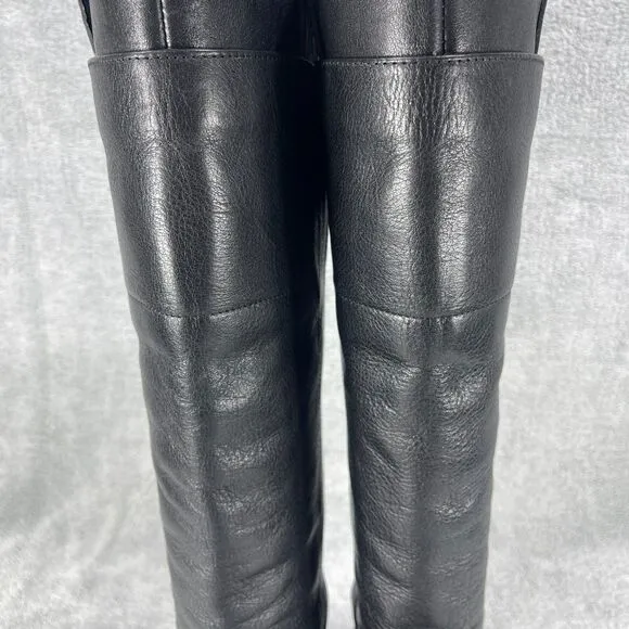 Frye Paige Tall Riding Boots Women's Size 9.5 B 16&quot; Premium Black Leather