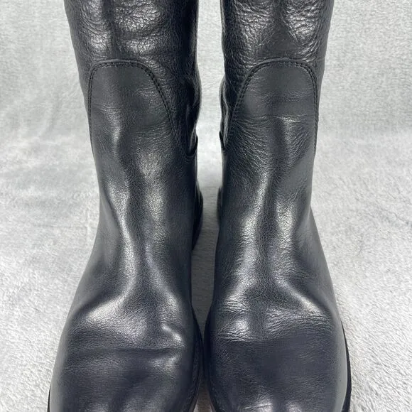 Frye Paige Tall Riding Boots Women's Size 9.5 B 16&quot; Premium Black Leather