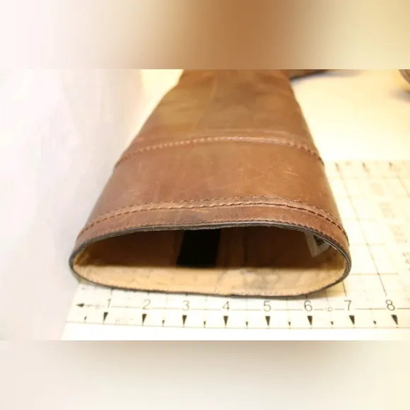 Frye Patina Brown Leather Riding Boots Frye Jane Tall Pull On 6 Mexico