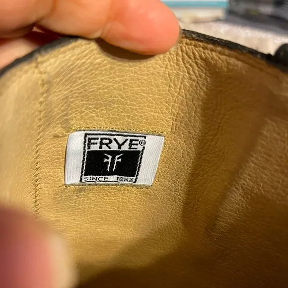 FRYE Shirley Plate Leather Riding Boots