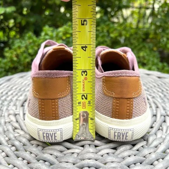 Frye Sneakers Gia Canvas Low Lace Lilac Multi Sz 7