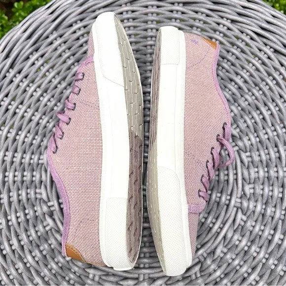 Frye Sneakers Gia Canvas Low Lace Lilac Multi Sz 7