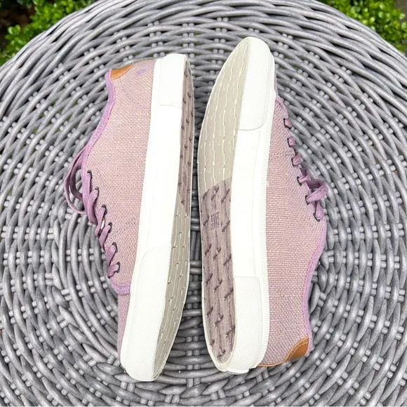 Frye Sneakers Gia Canvas Low Lace Lilac Multi Sz 7