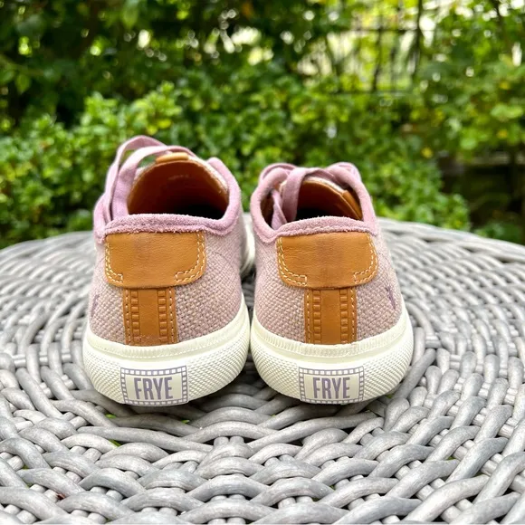 Frye Sneakers Gia Canvas Low Lace Lilac Multi Sz 7
