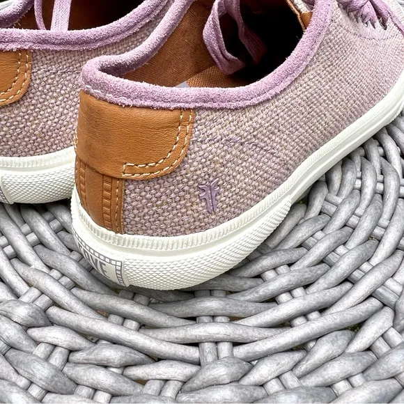 Frye Sneakers Gia Canvas Low Lace Lilac Multi Sz 7